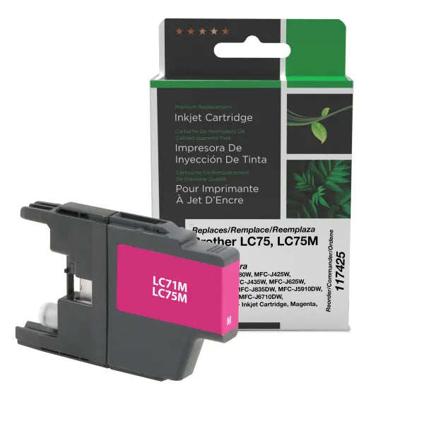 Reman Brother LC75M Inkjet Cartridge