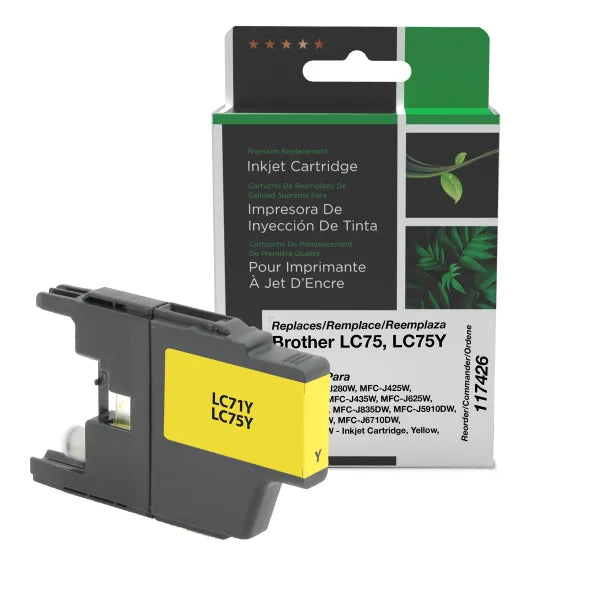 Remanufactured LC75Y Inkjet Cartridge