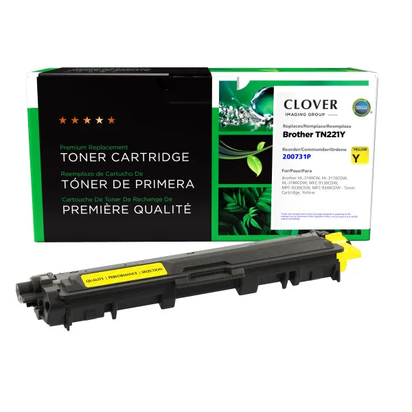 Remanufactured TN221Y Toner Cartridge