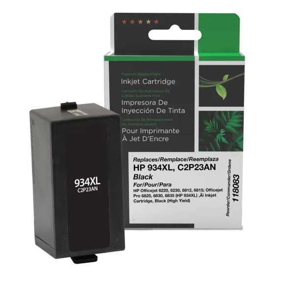 Remanufactured HP 934XL Inkjet Cartridge