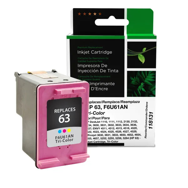 Remanufactured HP 63 Inkjet Cartridge