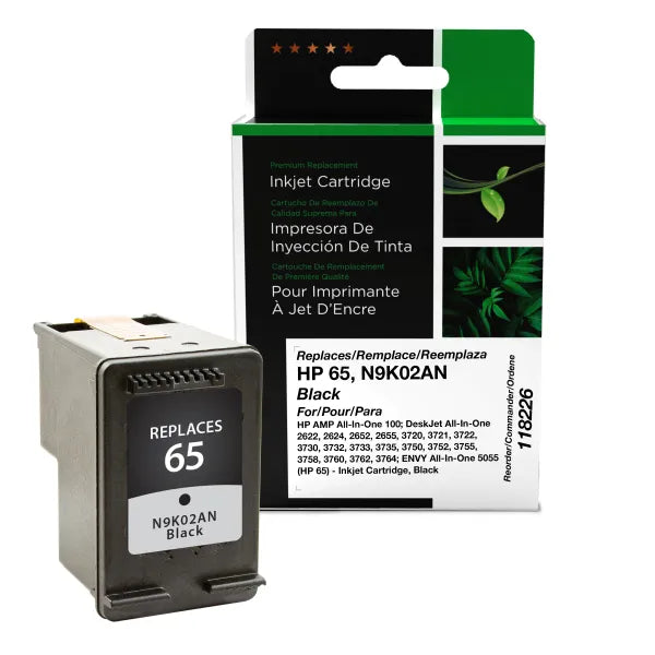 Remanufactured HP 65 Inkjet Cartridge