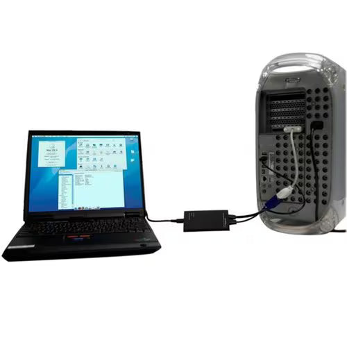 KVM Console to USB 2.0 Portable Laptop Crash Cart Adapter, Compact Notebook/Netbook KVM to USB Portable KVM Console, TAA