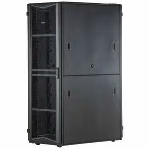 Panduit FlexFusion Cabinet - For Server, PDU - 45U Rack Height - Floor Standing - Black - Steel - 2504.45 lb Dynamic/Rolling Weight Capacity - 3507.55 lb Static/Stationary Weight Capacity