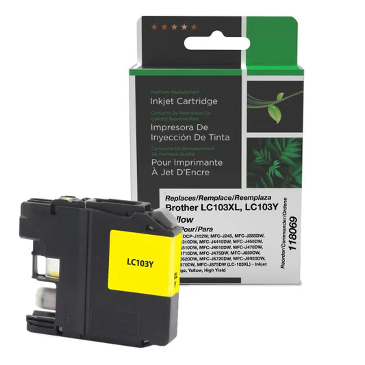 Remanufactured LC103XLY Inkjet Cartridge