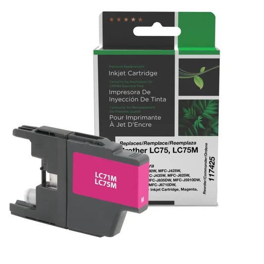 Reman Brother LC75M Inkjet Cartridge
