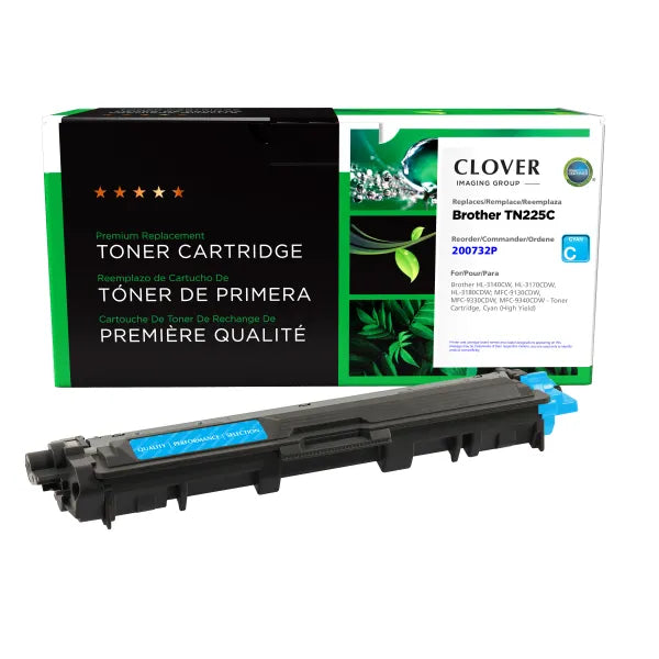 Remanufactured TN225C Toner Cartridge