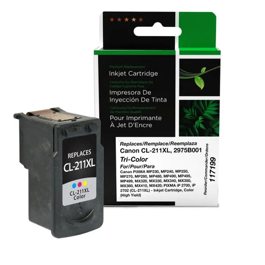 Remanufactured CL-211XL Inkjet Cartridge