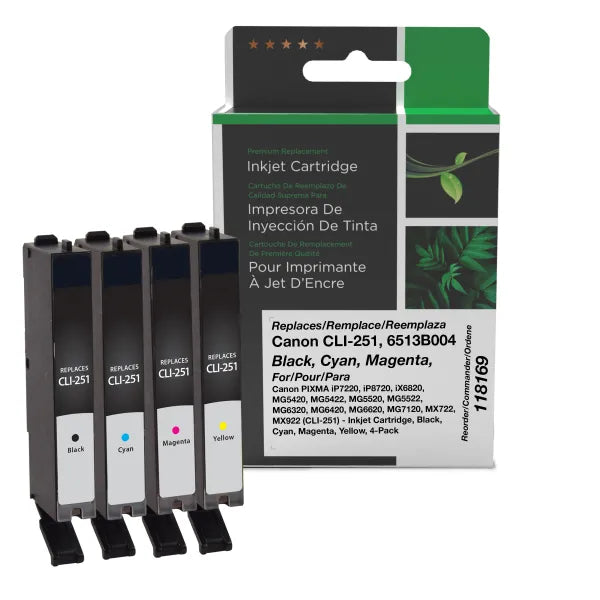 Remanufactured CLI-251 Inkjet Cartridge