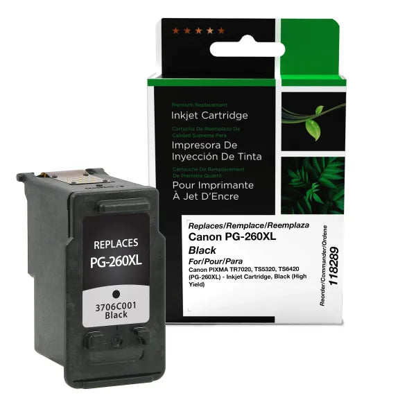 Remanufactured PG-260XL Inkjet Cartridge