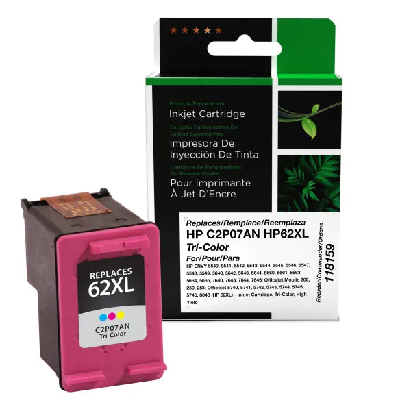 Remanufactured 62XL Inkjet Cartridge