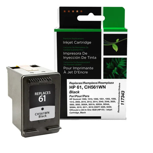 Remanufactured HP 61 Black Ink Cartridge