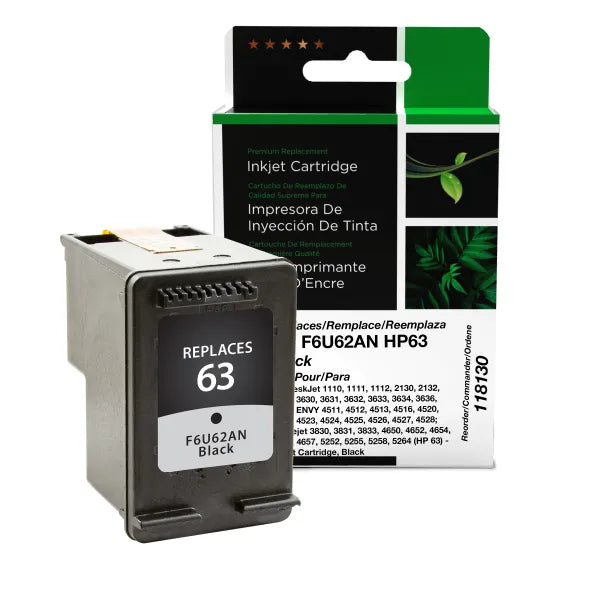 Remanufactured 63, F6U62AN Ink Cartridge