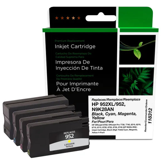 Reman HY HP 952XL/952 Ink Cartridges 4PK