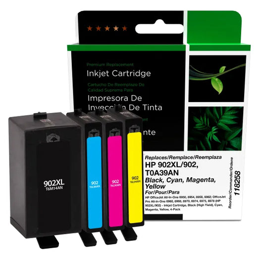 Reman HY 902XL/902 Ink Cartridges 4PK
