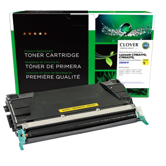 Remanufactured C746A1YG Toner Cartridge